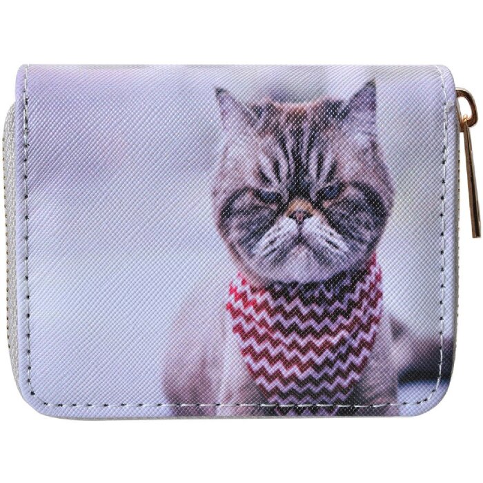 Juleeze JZWA0221 Börse Portemonnaie Weiß Grau 11x9 cm Polyurethan