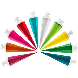 Goldbuch Bastelschultüte 85 cm sechseckig mit...