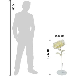 Clayre & Eef 50781 Dekoration Rose Ø 23x80 cm