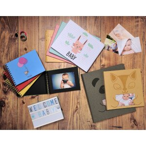 Exacompta 11233E Fotobuch Baby 30 Seiten Weiß 28,5x22 cm Pink