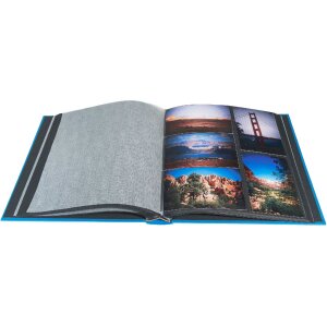 Exacompta Fotoalbum MILANO 29x32 cm 60 Seiten Blau