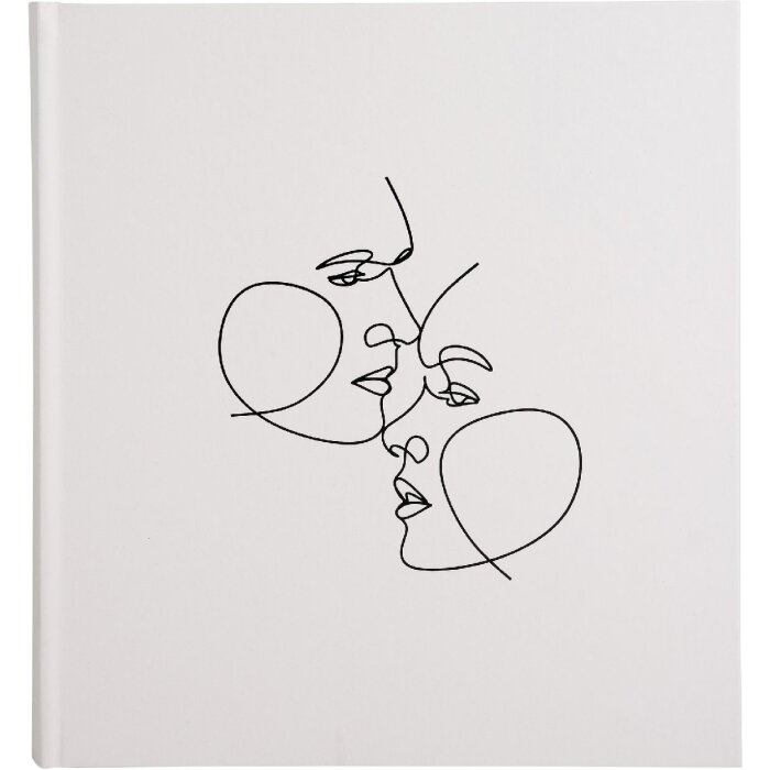 Exacompta Fotoalbum 60 Seiten 29x32cm Elfenbein Kunstleder Prägung