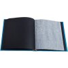 Exacompta 16096E Fotoalbum 60 schwarze Seiten Néo Déco Blau