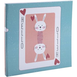 Exacompta 16115E Fotoalbum 25x25cm Rosa/Blau Fantasiespielkarte