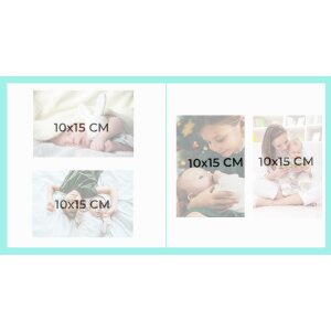 Exacompta 16115E Fotoalbum 25x25cm Rosa/Blau Fantasiespielkarte