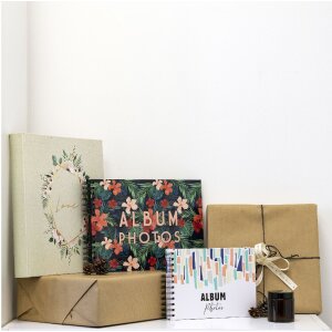 Exacompta Fotoalbum 60 Seiten weiß 29x32cm Landidylle Motiv