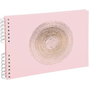 Exacompta 16166E Spiralalbum 50 Seiten Weiß 32x22 cm Ellipse Rosa