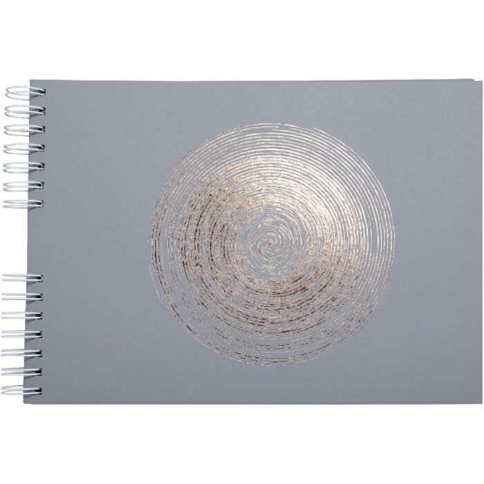 Exacompta 16168E Spiralalbum 50 Seiten Weiß 32x22 cm Ellipse Grau