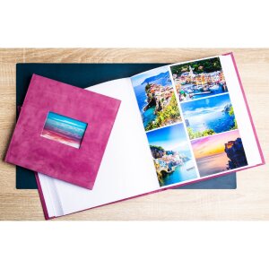 Exacompta 16179E Fotoalbum 60 weiße Seiten Skandi Design Altrosa