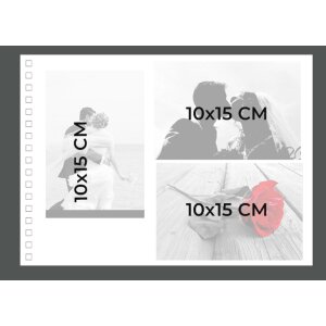 Exacompta 16234E Fotoalbum Spiralbindung 50 Seiten Weiß 32x22cm KRAFT Motiv