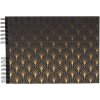 Exacompta Néo Déco Fotoalbum Schwarz Spiralbindung 50 schwarze Seiten 30x30 cm