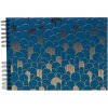 Exacompta Néo Déco Fotoalbum 32x22 cm Spiralbindung 50 Seiten Bleu de France