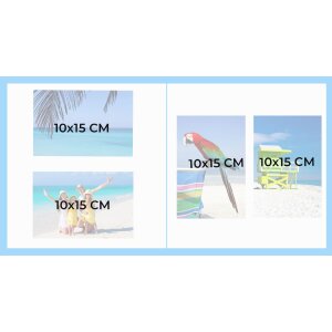 Exacompta 16359E Fotoalbum 30 weiße Seiten Skandi Altrosa