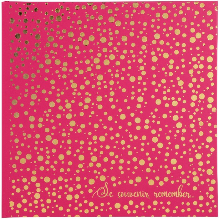 Exacompta 16392E Fotoalbum 30 Seiten Weiß 25x25cm Plum Violett Himbeerfarben