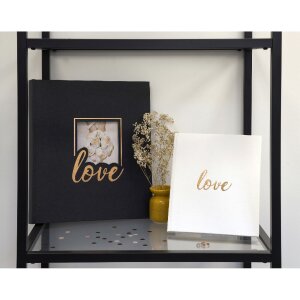Exacompta 16506E Fotoalbum 60 Seiten schwarz 29x32cm - Love