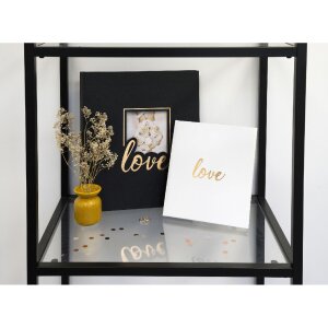 Exacompta 16506E Fotoalbum 60 Seiten schwarz 29x32cm - Love