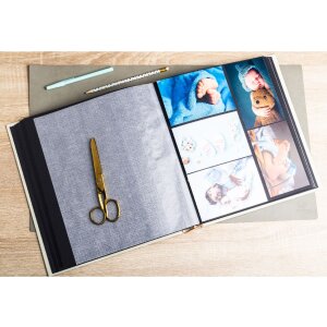 Exacompta 16524E Fotoalbum 60 schwarze Seiten Polaroid Serie Hellgrün