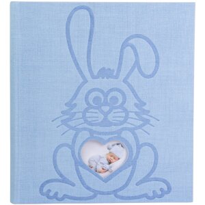 Exacompta Fotoalbum TEDDY 29x32 cm 60 Seiten Blau mit...