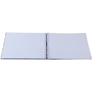 Exacompta 16703E Spiralfotoalbum FLAMINGO 23x16 cm 50 Seiten weiß Nachtblau