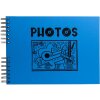 Exacompta 16785E Fotoalbum Spiralbindung 50 schwarze Seiten Musicart Blau