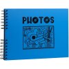 Exacompta 16785E Fotoalbum Spiralbindung 50 schwarze Seiten Musicart Blau