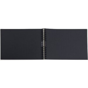 Exacompta 16825E Fotoalbum Spiralbindung 32x22 cm 50 schwarze Seiten Rosa