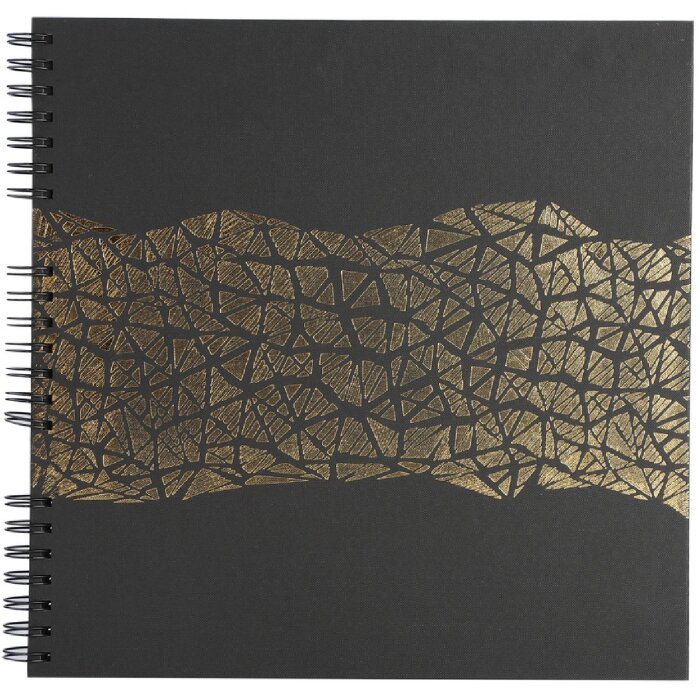 Exacompta 16981E Spiralfotoalbum ARAMY 32x32 cm 60 Seiten Schwarz