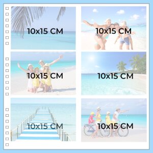 Exacompta 16981E Spiralfotoalbum ARAMY 32x32 cm 60 Seiten Schwarz