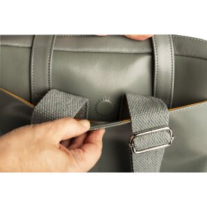 Exacompta 17236E Рюкзак для ноутбука Lady Exactive кожаный 33x35x16 см серый 14 дюймов