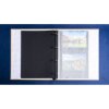 Exacompta 17602E Fotoalbum mit Ringmechanik 60 schwarze Seiten 32x26x4 cm Beige