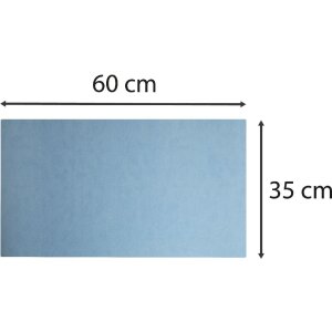 Exacompta 29124E Schreibunterlage 35x60 cm PU zweifarbig Marineblau Himmelblau