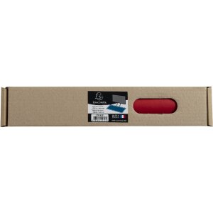 Exacompta 29141E Schreibunterlage 40x80 cm PU zweifarbig Schwarz Rot