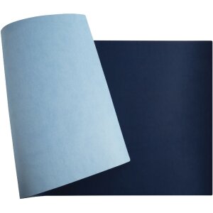 Exacompta 29164E Schreibunterlage 43x90 cm PU zweifarbig Marineblau Himmelblau