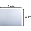 Exacompta 29630E Schreibunterlage 50x65 cm flexibel PVC Crystal Transparent