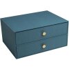 Exacompta Box 2 Schubladen OfficeByMe Blau