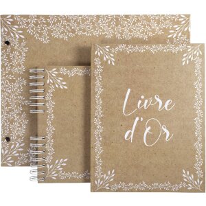 Exacompta 60234E Альбом на винтах 40 страниц белый формат 37х29см KRAFT motif