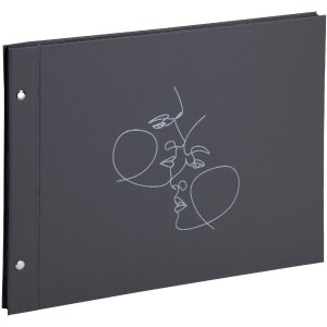 Exacompta 60248E Schraubenalbum 40 Seiten schwarz 37x29cm Art schwarz