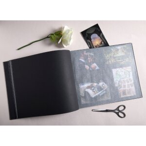 Exacompta 60248E Schraubenalbum 40 Seiten schwarz 37x29cm Art schwarz