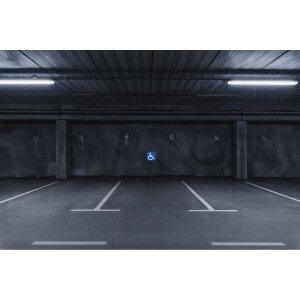 Exacompta Schild reserviert Behindert 10x10cm