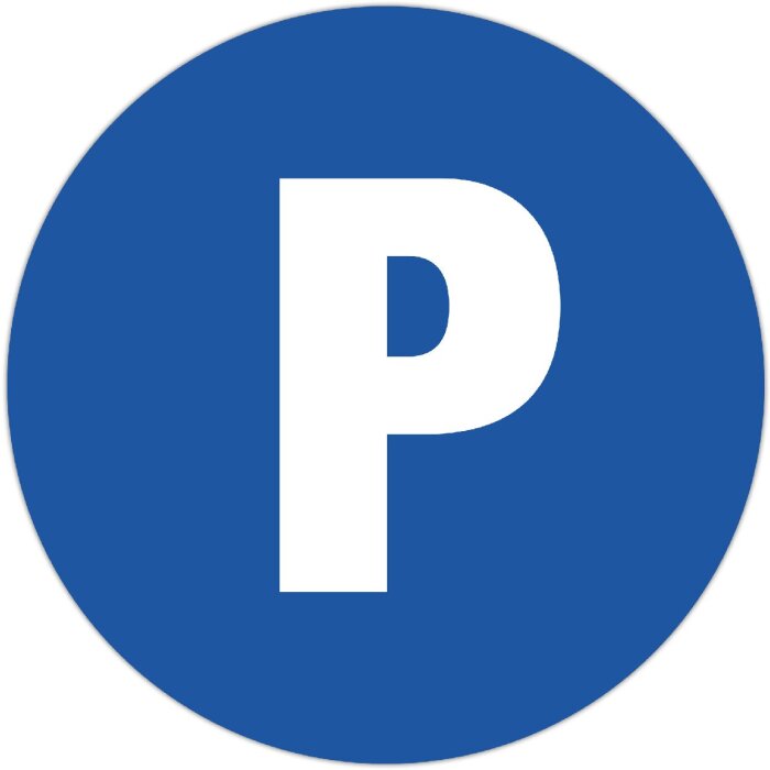 Exacompta Hinweisschild Privatparkplatz 30 cm Blau PP nicht selbstklebend