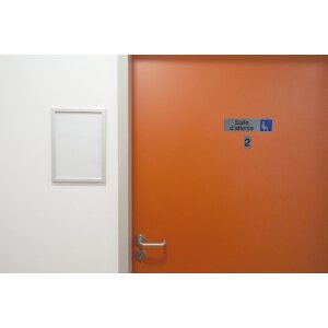 Exacompta 67182E selbstklebendes Hinweisschild Ziffer 2 Aluminiumoptik 2,5x4,4cm