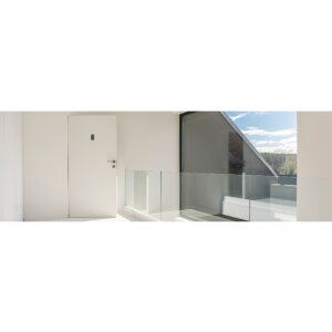 Exacompta 67186E Hinweisschild selbstklebend Ziffer 6 2,5x4,4cm Aluminiumoptik