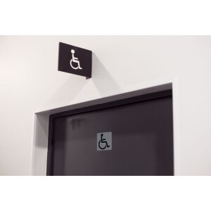 Самоклеящийся знак Exacompta Безбарьерный доступ 7,5x7,5 см