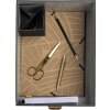 Exacompta 79601E Office by me Boxen-Set 3-teilig Schwarz mit Etikettenhalter
