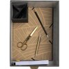 Exacompta 79601E Office by me Boxen-Set 3-teilig Schwarz mit Etikettenhalter