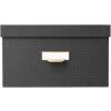 Exacompta 79601E Office by me Boxen-Set 3-teilig Schwarz mit Etikettenhalter