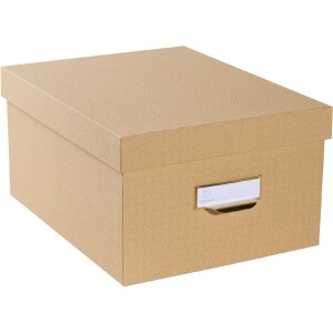 Exacompta 79602E Set mit 3 Aufbewahrungsboxen Office by me Beige