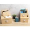 Exacompta 79602E Set mit 3 Aufbewahrungsboxen Office by me Beige