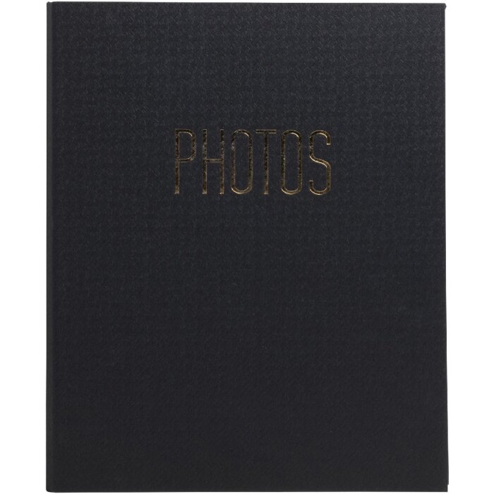 Exacompta 17601E Fotoalbum Ringmechanik 60 schwarze Seiten