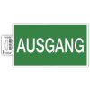 Exacompta 67006B Hinweisschild selbstklebend Ausgang 20 cm grün weiß